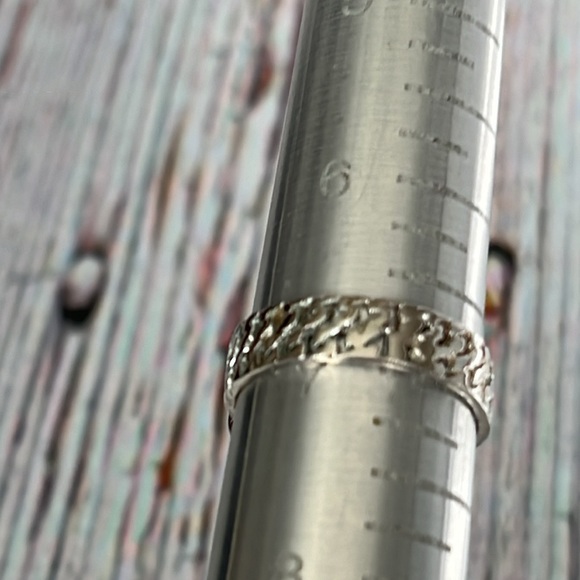 925 Thailand Sterling Silver Multi Gemstone Cluster Ring. Size 7. Pre owned - Picture 6 of 6